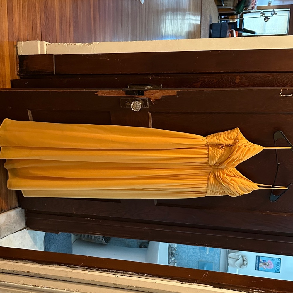Azazie Alia Marigold Color Dress